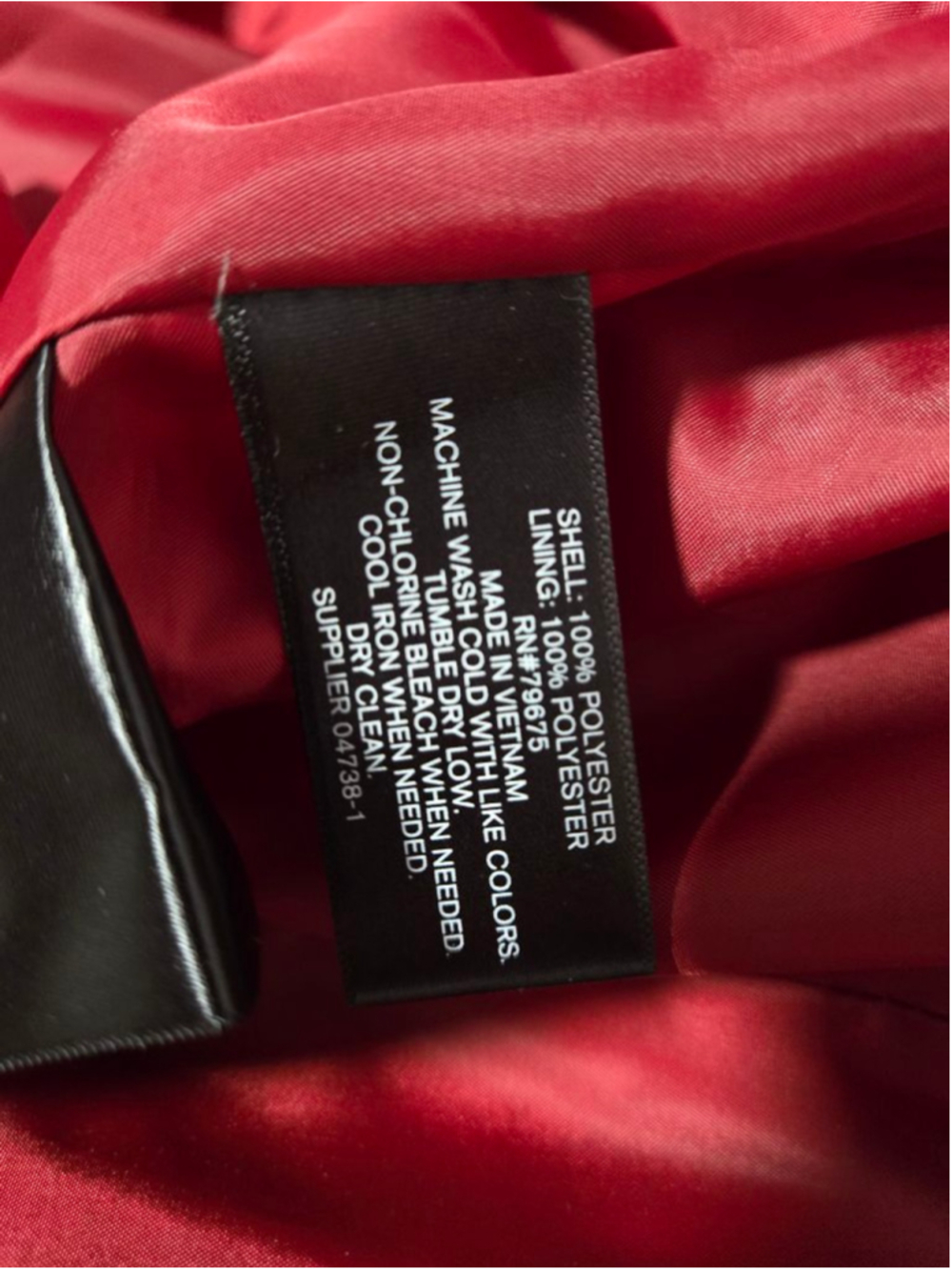 Clearance Women's Liz Claiborne Wine Color Water Resistant Hooded Trench Coat 3X - Picture 14 of 15